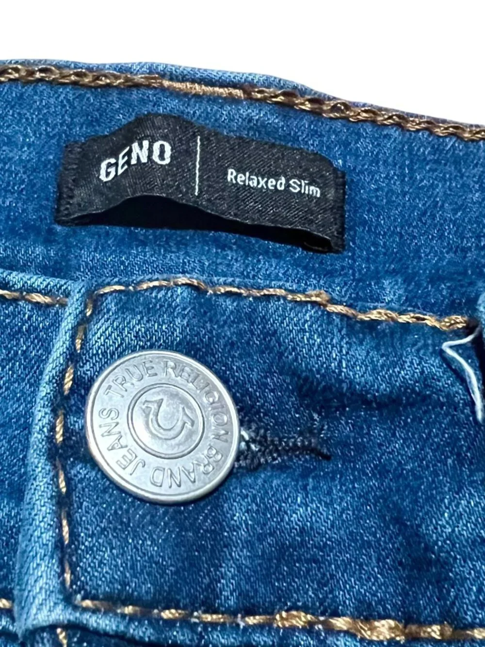 True Religion World Tour Geno Relaxed Slim Flit Distressed Denim Jeans, Men's 32